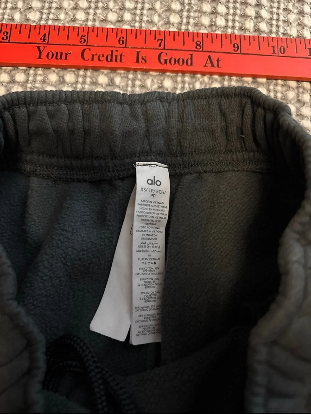 NWOT Alo Yoga Charcoal green accolade joggers size XS
